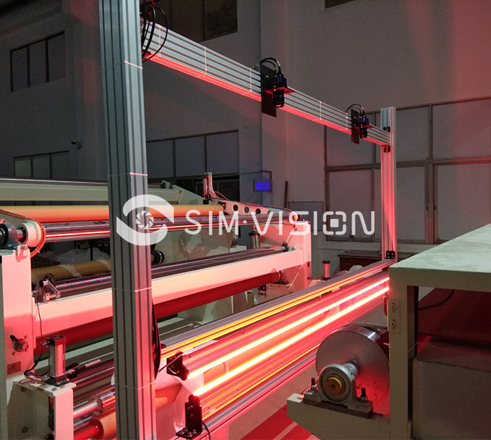 無紡布表面瑕疵檢測(cè)現(xiàn)場